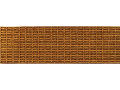 HO 	Flexible Timber Cribbing Sheet -- Medium for HO Scale: 3-3/4 x 12" 9.5 x 30.5cm