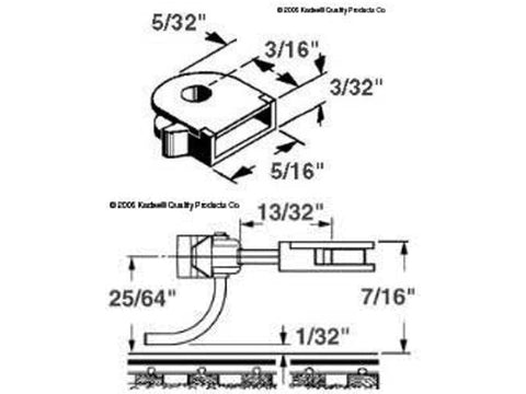 HO Euro Pilot Coupler, 13/32" Center (2pr)