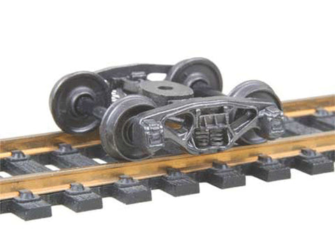 HO Bettendorf 50-Ton Fully Sprung Metal Trucks -- Code 110 (.110") 33" Smooth-Back RP-25 Wheels 1 Pair