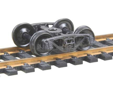 HO A.S.F.(R) Ride Control(R) 50-Ton Fully Sprung Metal Trucks -- Code 110 (.110") 33" Smooth-Back RP-25 Wheels 1 Pair