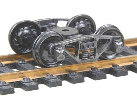 HO Vulcan Double Truss Fully Sprung Metal Trucks -- Code 110 (.110") 33" Ribbed-Back RP-25 Wheels 1 Pair