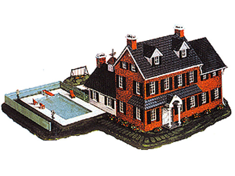 N Building Kits -- Two-Story House - 6-1/2 x 6" 16.3 x 15cm