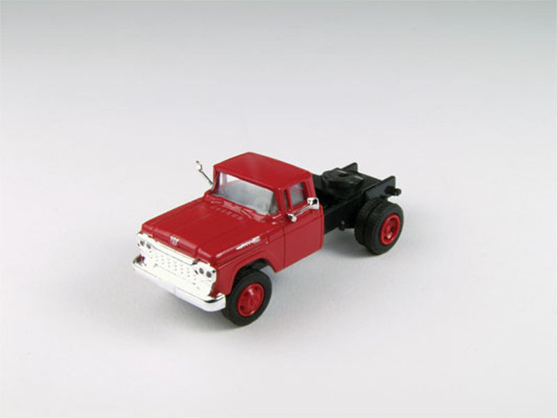 mwi31163 HO 1960 Ford Tractor Only - Assembled -- Monte Carlo Red Cab