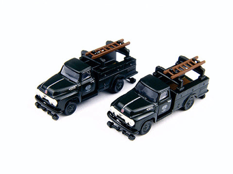 N Mini Metals 1954 Ford F350 Hy-Rail Truck -- New York Central pkg(2)