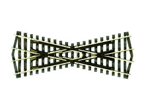 N 	Code 80 Short Insulfrog Crossing w/Wood Ties - Streamline -- 25 Degree Angle