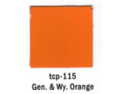 A Railroad Color Acrylic Paint 1oz 29.6ml -- Genessee & Wyoming Orange